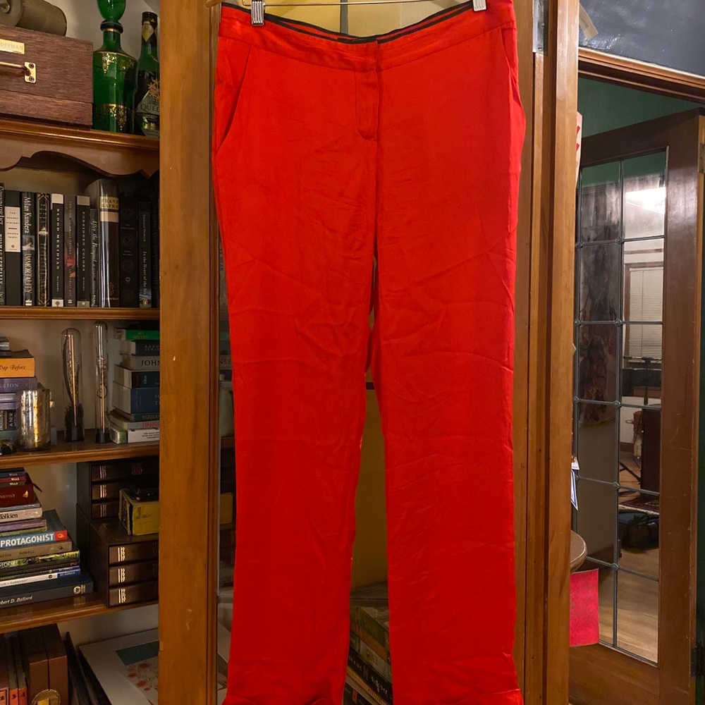 Red Silk Dolce Vita Pajama Bottoms M